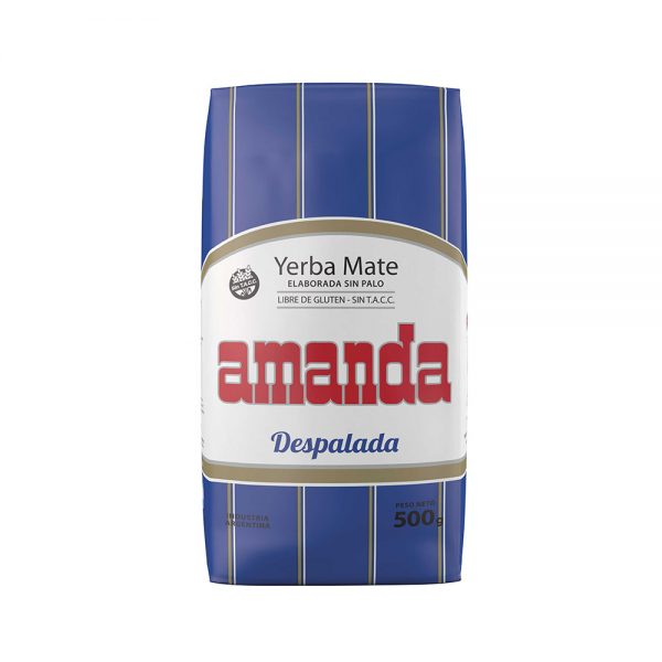 Paquete de yerba amanda despalada