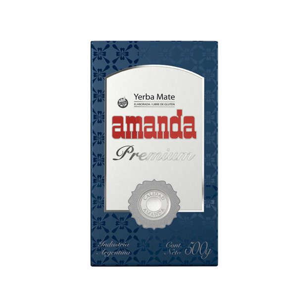 paquete de yerba amanda premium