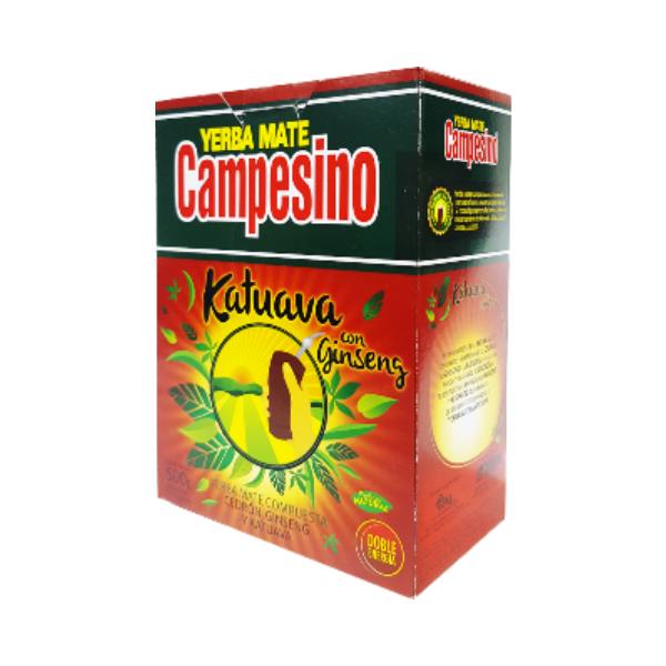 paquete de yerba mate campesino katuava y ginseng