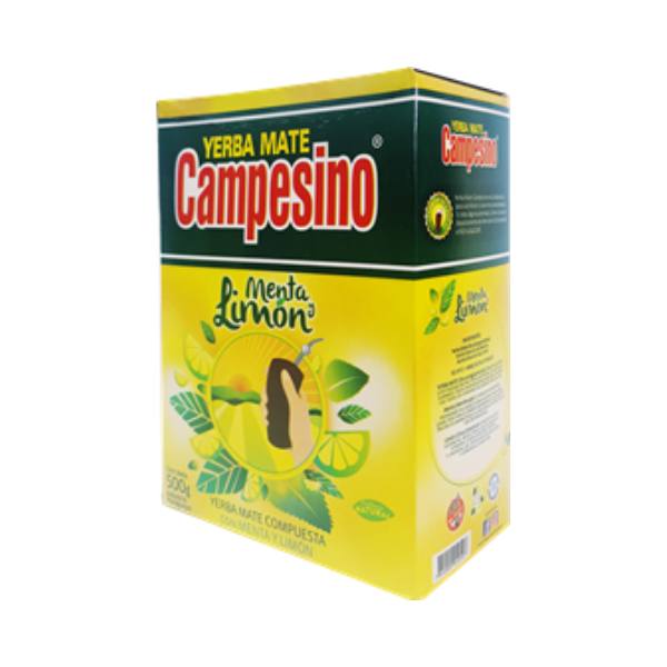 paquete de yerba mate campesino menta y limón