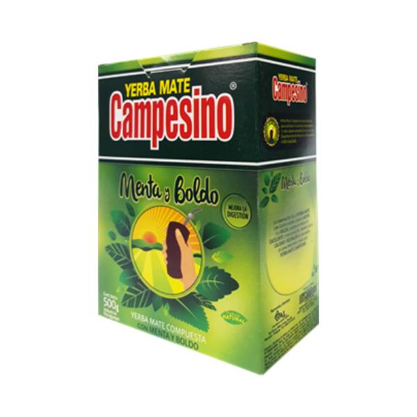 paquete de yerba mate campesino menta y boldo