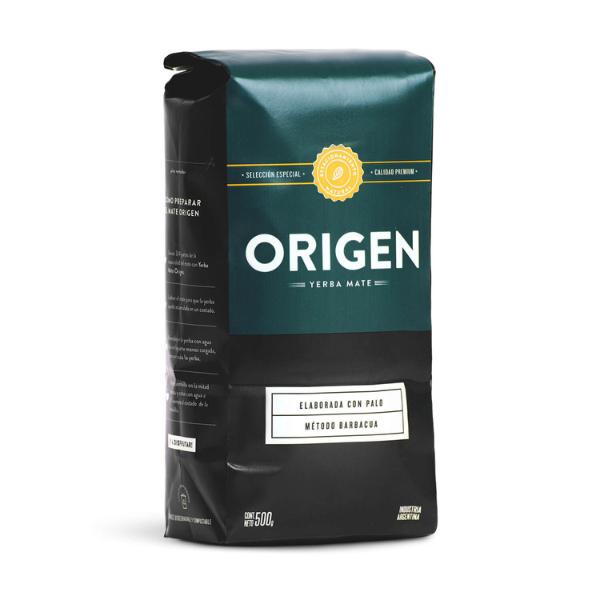 paquete de yerba origen
